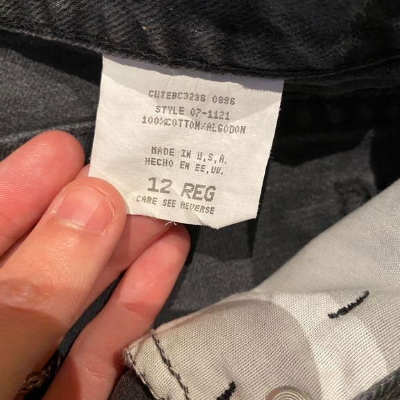 Vintage 80s Faded Glory High Waist / Mom Jeans - Black - Picture 3 of 5